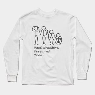 Stickman / Head, shoulders, knees and toes... Long Sleeve T-Shirt